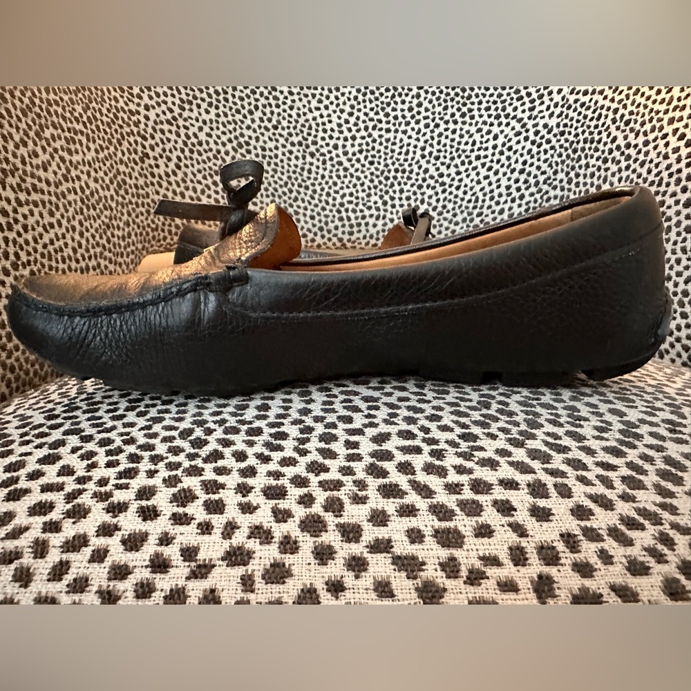 Prada Black Leather Women’s Slip-On Loafers - Picture 4 of 9